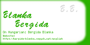 blanka bergida business card
